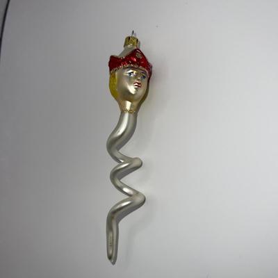 1381 Christopher Radko 1992 Snake Prince Glass Ornament