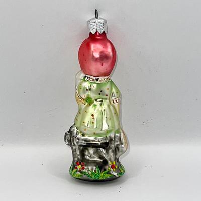 1389 Christopher Radko 1991 Madeleines Puppy Glass Ornament