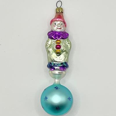 1393 Christopher Radko 1993 Circus STAR Glass Ornament