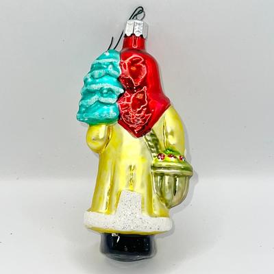 1399 Christopher Radko 1992 Seafaring 5â€ Glass Ornament