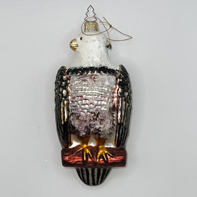 1408 Vintage Whitehurst Handblown Glass Eagle Ornament