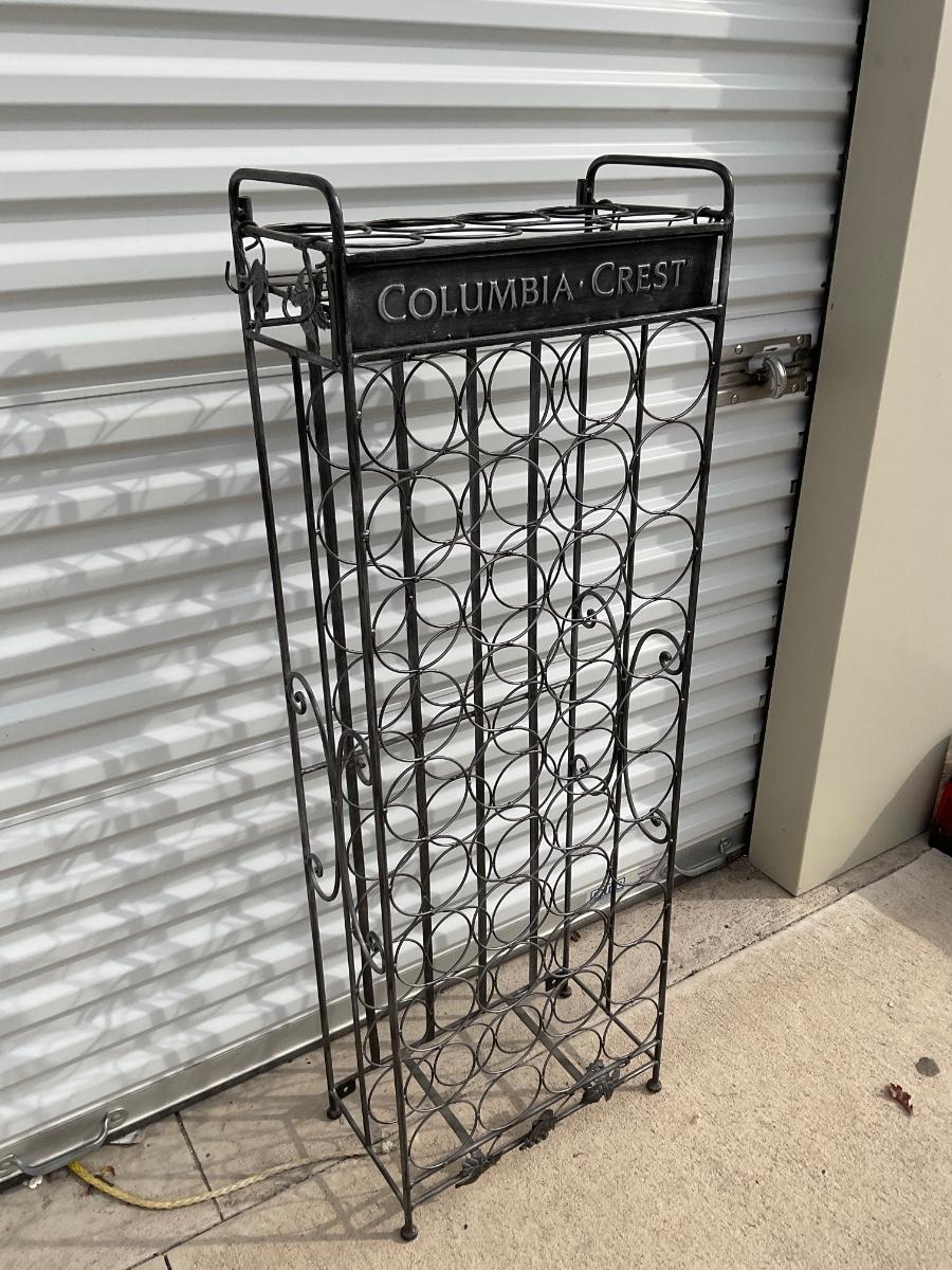 Vintage Columbia Crest Wine Rack.