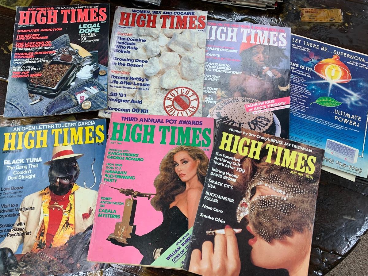 Vintage High Times Magazine A lot