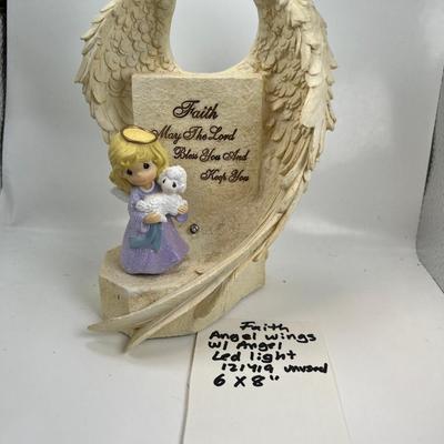 Precious Moments Angel Wings Nativity LED Figurine Christmas New in Box