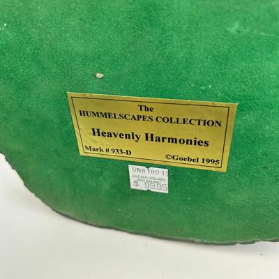 1995 Heavenly Harmonies 933-D HUMMELSCAPES 6" backdrop with 4 Hummel  Figurines