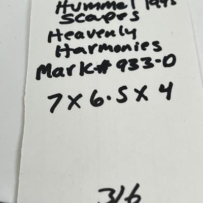 1995 Heavenly Harmonies 933-D HUMMELSCAPES 6" backdrop with 4 Hummel  Figurines
