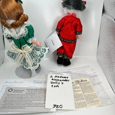 2 new in box Madame Alexander Dolls