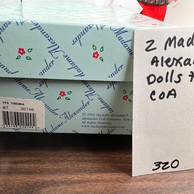 2 new in box Madame Alexander Dolls