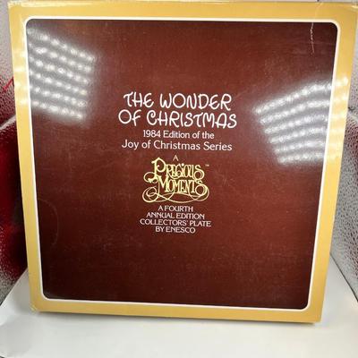 Precious Moments Christmas Plate " Wee Three KIngs"