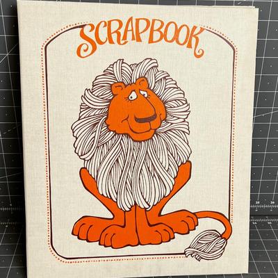 1970's Vintage Lion Scrapbook 