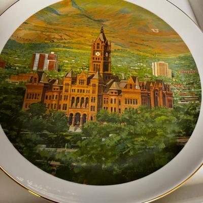 Pair of Limited Edition of  Salt Lake County Building In Box