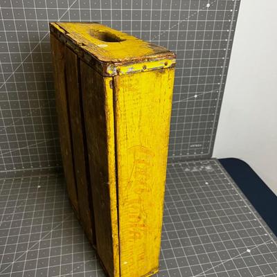 Vintage Coke Crate Yellow 