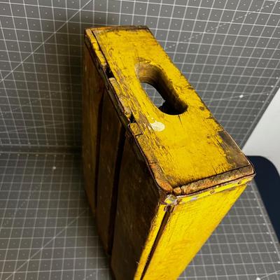 Vintage Coke Crate Yellow 