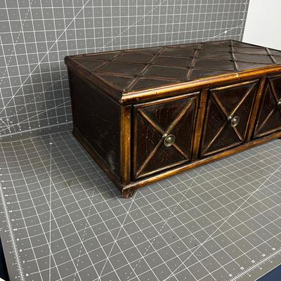 3 Drawered Wooden Chest item