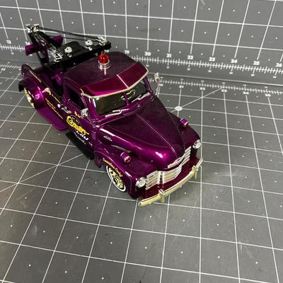 Die Cast Low Rider Tow Truck Purple! Like New