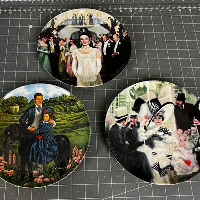 3 Decorative Collector Plates; Gone with the Wind and My Fair Lady