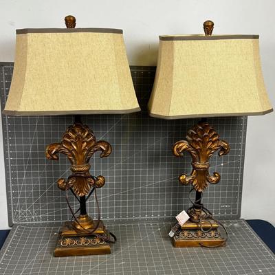 Pair of Lovely Lamps with New shades. 