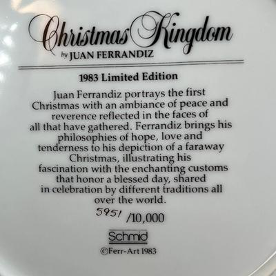 Schmid Decorator plate by Juan Ferrandiz "Christmas Kingdom "