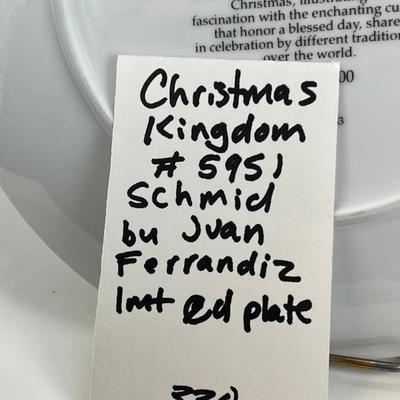 Schmid Decorator plate by Juan Ferrandiz "Christmas Kingdom "