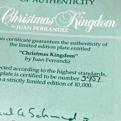 Schmid Decorator plate by Juan Ferrandiz "Christmas Kingdom "