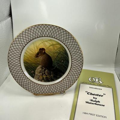 1984 "Chester" By Ralph Waterhouse Porcelain Mouse Plate