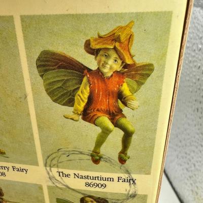 Heinrich Villeroy & Boch   Flower Fairy Collection " Nasturtium Fairy Plate"  Resin fairy Ornament