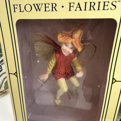 Heinrich Villeroy & Boch   Flower Fairy Collection " Nasturtium Fairy Plate"  Resin fairy Ornament
