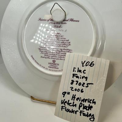 Heinrich Villeroy & Boch   Flower Fairy Collection " The Vetch Plate"   Lavender Fairy
