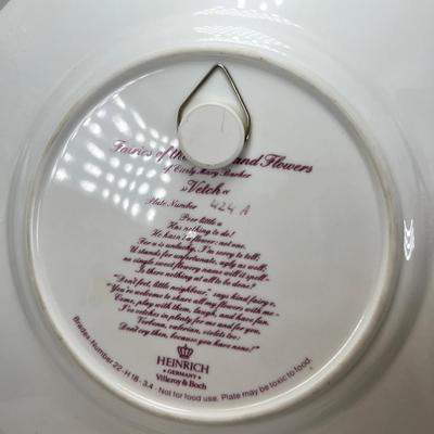 Heinrich Villeroy & Boch   Flower Fairy Collection " The Vetch Plate"   Lavender Fairy