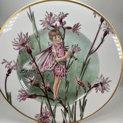 Heinrich Villeroy & Boch   Flower Fairy Collection " The Ragged Robin"  plate with Box Flower fairy Ornament