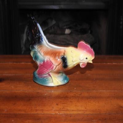 Vintage rooster planter