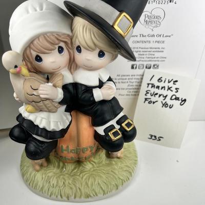 Precious Moments I GIVE THANKS EVERY DAY FOR YOU # 179014 Limited Edition 9" Figurine