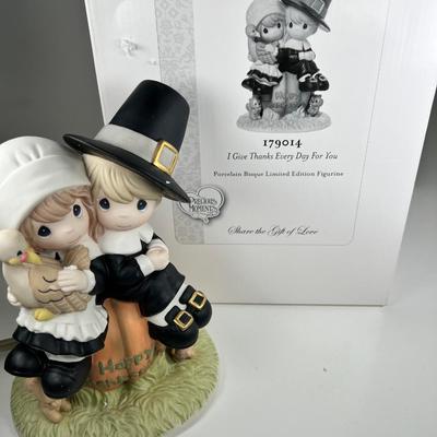 Precious Moments I GIVE THANKS EVERY DAY FOR YOU # 179014 Limited Edition 9" Figurine