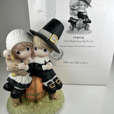 Precious Moments I GIVE THANKS EVERY DAY FOR YOU # 179014 Limited Edition 9" Figurine