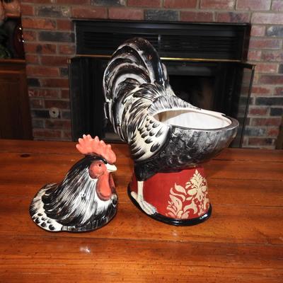 Rooster cookie jar