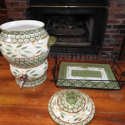 Temptations beverage dispenser and mat