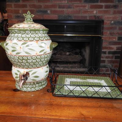 Temptations beverage dispenser and mat