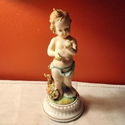 Vintage ANDREA by SADEK Porcelain Cherub Figurine