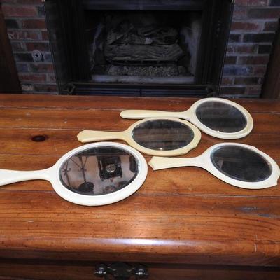 Vintage hand mirrors