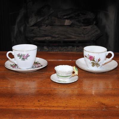 Collection of vintage teacups