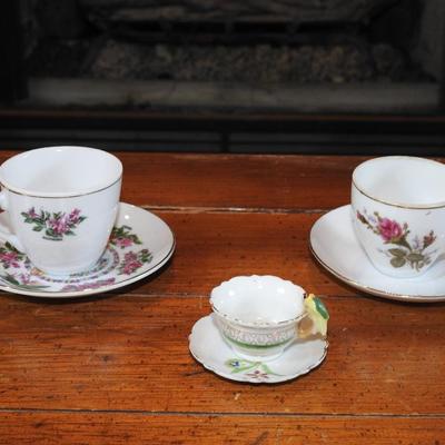 Collection of vintage teacups