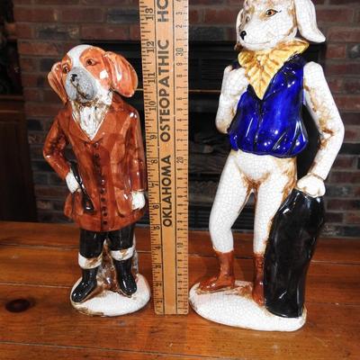 Pair of aristocratic dogs
