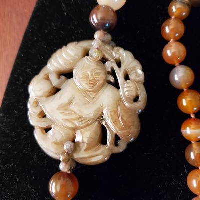 Carved Tourmaline Necklace