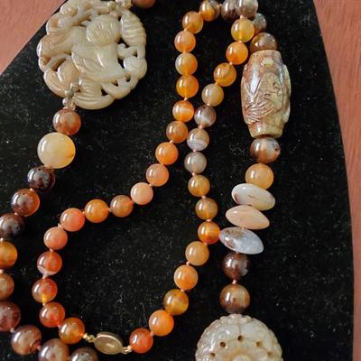 Carved Tourmaline Necklace