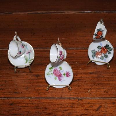 Collection of mini teacups