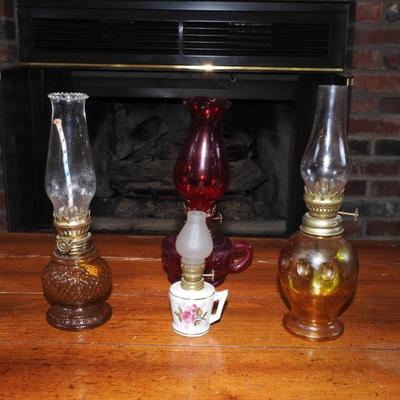 Collection of mini oil lamps