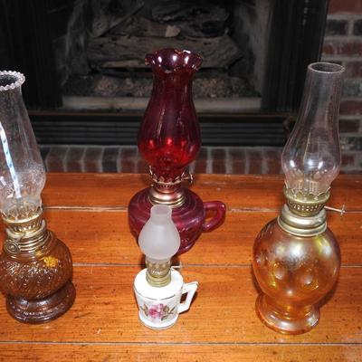 Collection of mini oil lamps
