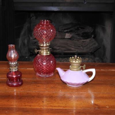 Collection of mini oil lamps