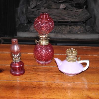 Collection of mini oil lamps