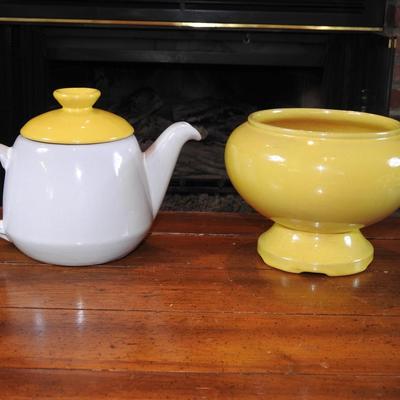 Collection of Frankoma pottery